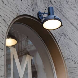 NEMO Projecteur 365 buitenwandlamp, middernachtblauw middernachtblauw mat