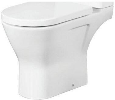 NEMO Spring Ergovita Staand Toilet - 66.5x45x36cm verhoofd - zonder spoelrand - H185cm - zonder zitting en jachtbak - porselein - wit RST11AWHA