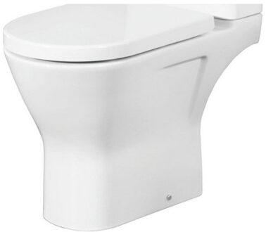 NEMO Spring Ergovita Staand Toilet - 66.5x45x36cm verhoogd - zonder spoelrand - H185cm - zonder zitting en jachtbak - porselein - wit RST11AWHA