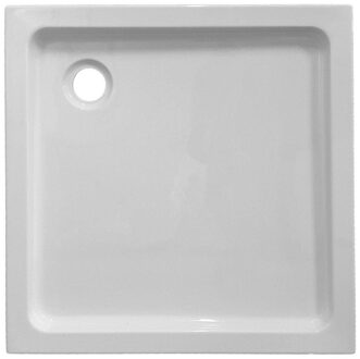 NEMO Spring Horus douchebak 100x100x4.5cm afvoer D90 zonder potenstel acryl wit 122121 Wit glans