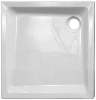 NEMO Spring Horus douchebak 90x80x4.5cm afvoer D90 zonder potenstel acryl wit 122124 Wit glans