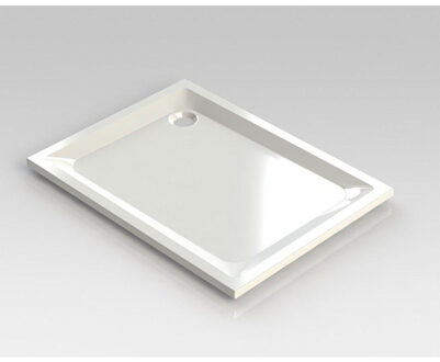 NEMO Spring Horus douchebak acryl 120x90x4.5cm afvoer D90 wit zonder potenstel dikte 4 mm 122013 Wit glans