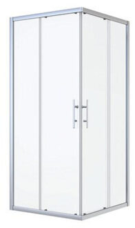NEMO Start Profi douchecabine - 87x87x195cm - vierkant - 2 schuifdeuren - helder veiligheidsglas 5mm- chroom LXC90G