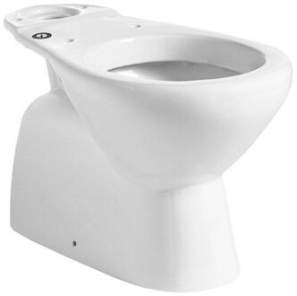 NEMO Start Star staand toilet 680 x 390 x 360 mm wit porselein Suitgang 135 mm wczitting en jachtbak niet inbegrepen FL13AWHA - 049014
