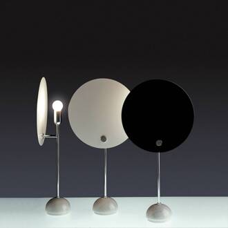 NEMO tafellamp Kuta voor indirecte verlichting wit, zwart, licht marmer, chroom