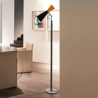 NEMO Vloerlamp Nemo Parliament, zwart/geel zwart, geel