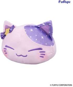 Nemuneko Cat Big Plush Figure Purple 35 cm