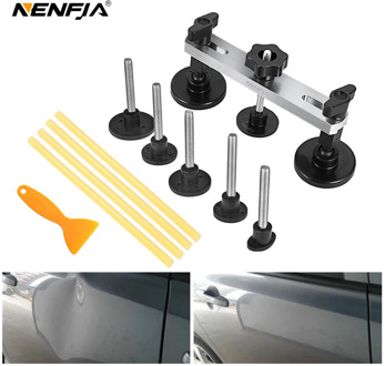 NENFIX Paintless Dent Repair Hand Tool Kit Set Instrument Car Body Hail Damage Fix Bridge Pulling Dent Adhesive Glue Removal Tab