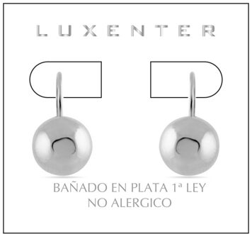 Nenje gerhodineerde oorbellen Zilver