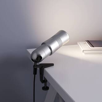 Neo! Clamp LED klemlamp, aluminium natuur/naturel aluminium natuur, zwart