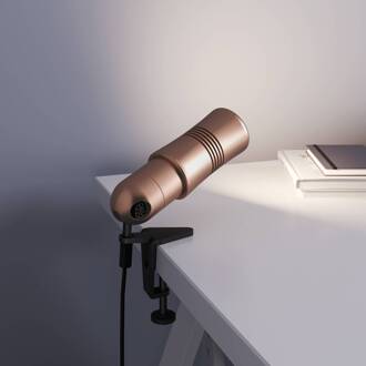 Neo! Clamp LED klemlamp, koper koper, zwart