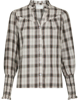 Neo Noir camisa big check 166886 121 Ecru - 36