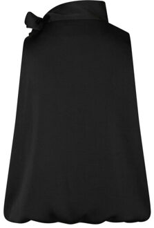 Neo Noir veda drapy satin top 166605 100 black Zwart - 40