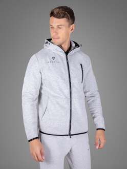 Neo sweatjack met rits - maat S Lichtgrijs