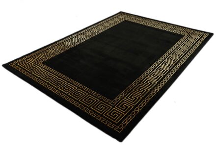 Neoklassieke Vloerkleed Craft Deluxe 23401-975 Zwart-Goud-200 x 290 cm