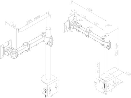 NeoMounts FPMAD960 Desktop accessoire Zwart