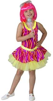 Neon disco jurkje kind Multikleur - Print