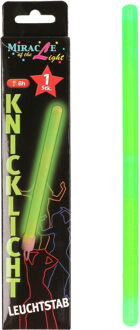 Neon glow in the dark party breaklights stick - groen - 20 cm - Verkleedattributen