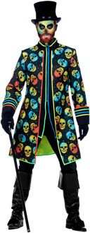 Neon Jas Schedel Halloween Heren Multikleur - Print