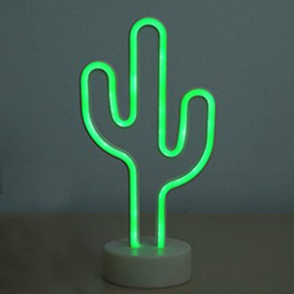 Neon Led Verlichting Teken Nachtlampje Art Decoratieve Verlichting Kinderen Home Decor Voor Woonkamer Slaapkamer Kleurrijke Lamp cactus