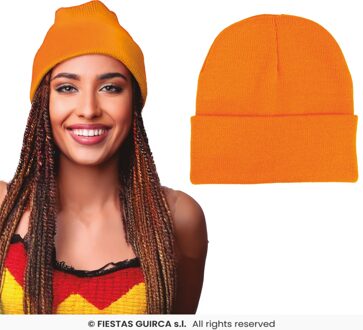 Neon Oranje Muts