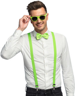 Neon Party Accessoires Set Groen
