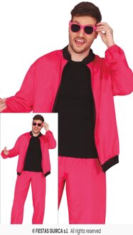Neon Pink Tracksuit Heren Roze