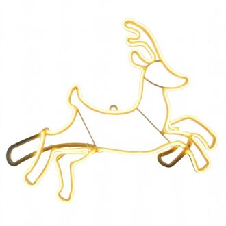 Neon Rendier - Warm Wit - 40cm