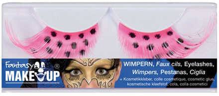 Neon roze party wimpers