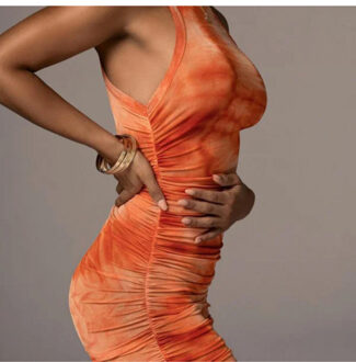 Neony jurk | oranje - maat 38