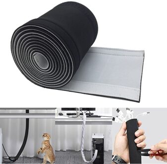 Neopreen Kabel Cover Organizer Cord Opslaan Verbergen Kabel Mouw Voor Tv Computer LHB99 100cmx13.5cm