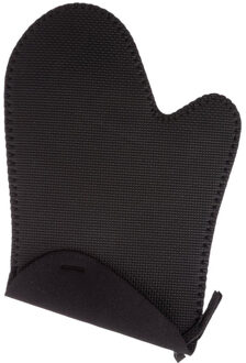 Neopreen ovenwant - ovenhandschoen - zwart - 17 x 27 cm - Pannenlap