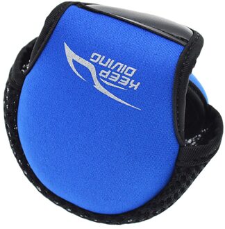 Neopreen Reel Cover, Baitcasting Reel Vissen Reel Beschermende Tas, Professionele Vissen Tools blauw