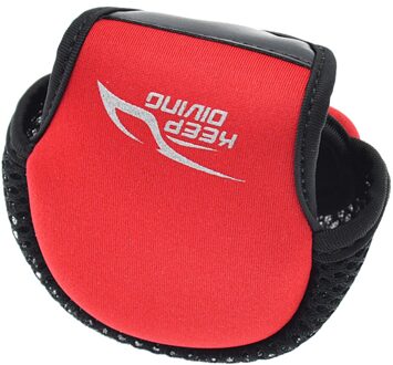 Neopreen Reel Cover, Baitcasting Reel Vissen Reel Beschermende Tas, Professionele Vissen Tools rood