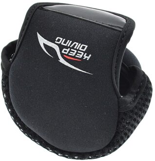 Neopreen Reel Cover, Baitcasting Reel Vissen Reel Beschermende Tas, Professionele Vissen Tools zwart