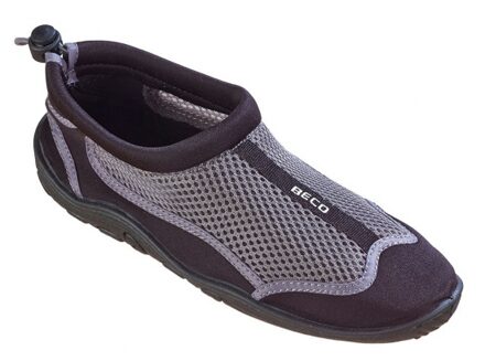 neopreen waterschoenen, mesh, grijs/zwart, maat 47