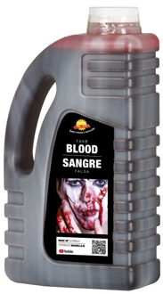 Nep bloed schmink/make up fles 1 liter - Halloween/horror filmbloed