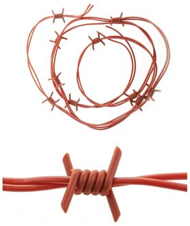 Nep decoratie prikkeldraad - 2,5 meter - Carnaval/Halloween/horror thema versiering