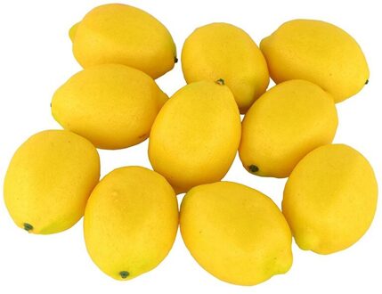 Nep Fruit Thuis Huis Keuken Partij Decoratie Kunstmatige Levensechte Simulatie Gele Citroen 10 Stuks Set