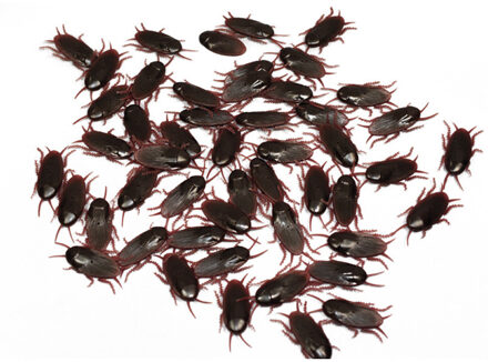 Nep ongedierte kakkerlakken - 5x - Fun/fop artikelen - Nep ongedierte - Halloween decoratie Multi