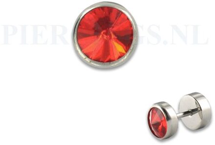 Nep plug met rood kristal nep plugs