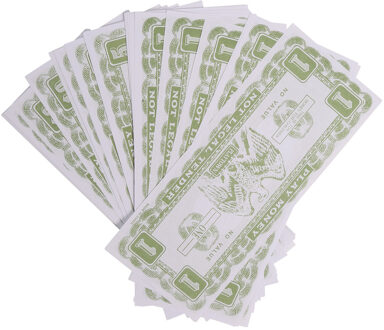 Nep speelgeld dollars carnaval accessoires - 300x biljetten - Pooier of olie Sjeik verkleed spullen