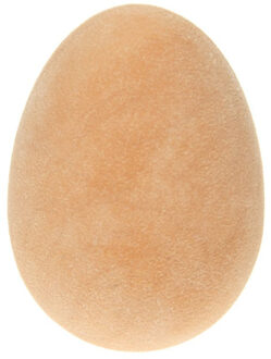 Nep stuiterend ei - rubber - bruin - stuiterbal fop eieren