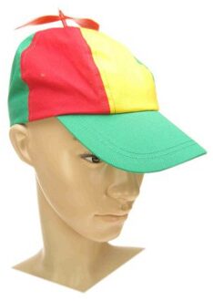 Nerd propeller petje Carnaval Multi