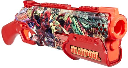 Nerf Marvel Deadpool Blaster, 16 Nerf Rival Accu-Rounds, Pump Action, Gifts for Teens, 14+
