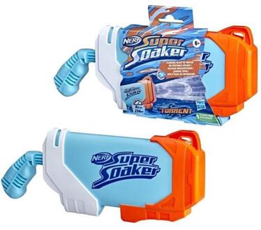 NERF Verras Iedereen Als Je Een Waterstortvloed Lanceert Uit Je Nerf Super Soaker blauw
