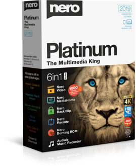 Nero Platinum 2019 - 6in1 Suite - Nederlands / Frans - Windows