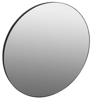 Nero Round spiegel rond 120 cm met lijst, zwart