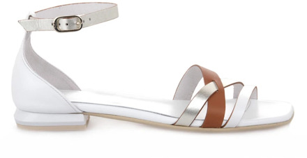 NeroGiardini Platte sandalen Nerogiardini , White , Dames - 38 EU