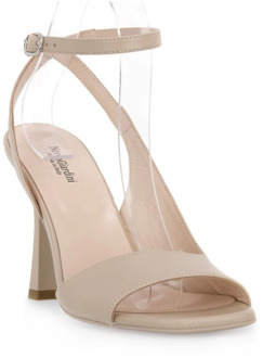 NeroGiardini Stijlvolle High Heel Sandalen Nerogiardini , Beige , Dames - 38 Eu,39 EU